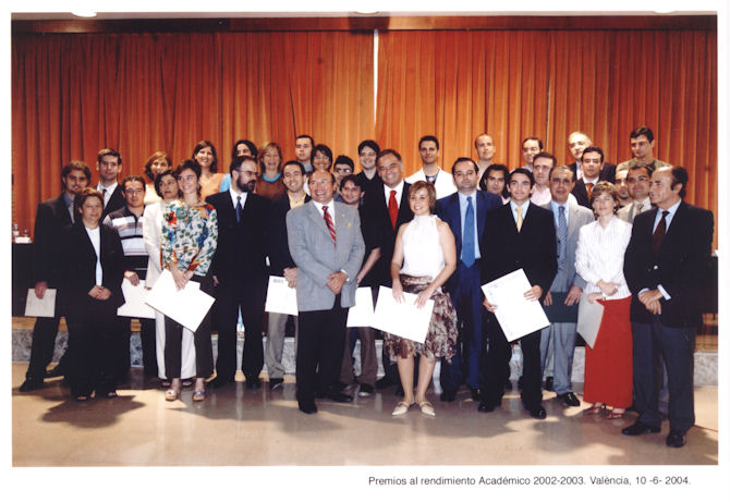 2003 Academic Performance Award (June 2004, Valencia, Spain).