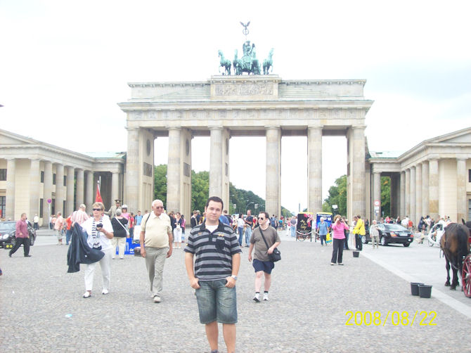 The Brandenburg Gate, Berlin, Germany (August 2008).