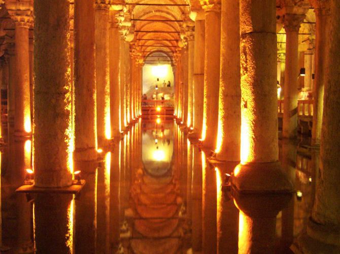 The Basilica Cistern, Istambul, Turkey (September 2010).