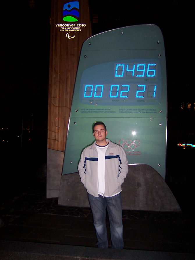Countdown for Vancouver 2010 Olympic Winter Games, Vancouver, BC, Canada (October 2008).